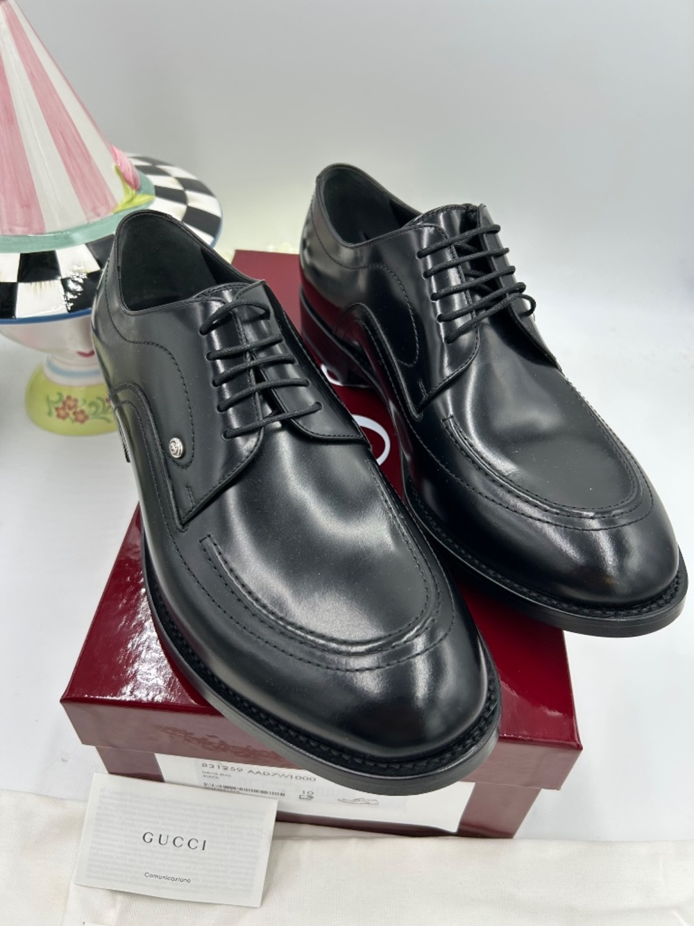 Men’s Gucci Derby Shoes. Size 10/fits 11 US.  Made in Italy. - Picture 3 of 11
